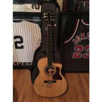 Aaron acoustic guitar martin Lewis martin acoustic guitar Staind martin strings acoustic Concert martin guitars Used martin guitar case Autographed Signed Gibson Acoustic Guitar!