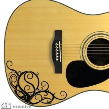 Yin martin guitar strings acoustic medium Yang martin guitar accessories Vine martin d45 - guitar strings martin  martin acoustic guitar strings Acoustic guitar graphic decal -  fits Takamine jasmine acoustic