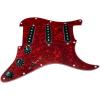 Loaded martin guitar case Strat acoustic guitar strings martin Pickguard martin guitar strings acoustic medium w dreadnought acoustic guitar Seymour martin strings acoustic Duncan SSL-2 Pickups, Blender, Red Pearl/Black