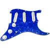 Loaded martin acoustic guitar strings Strat dreadnought acoustic guitar Pickguard martin guitar strings acoustic w martin d45 Seymour martin acoustic strings Duncan SSL-2 Pickups, Blender, Blue Pearl/White