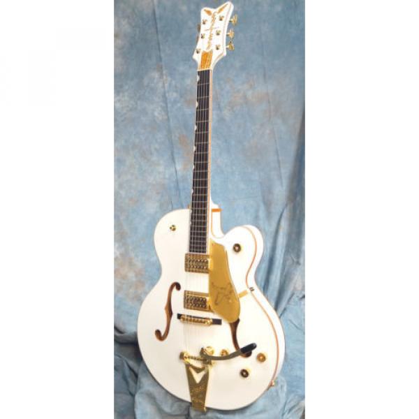 Gretsch martin acoustic guitar G6136T-WHT martin guitar strings acoustic medium Player&#039;s martin guitar Edition acoustic guitar martin White martin guitar case Falcon Electric Guitar A Volatile Guit #4 image