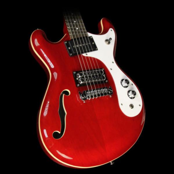 Danelectro martin strings acoustic &#039;66 dreadnought acoustic guitar Electric acoustic guitar martin Guitar martin Transparent martin guitar strings acoustic medium Red #1 image