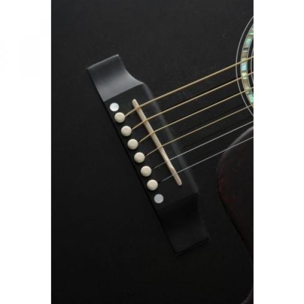 Gibson dreadnought acoustic guitar J-185EC martin guitars 185 martin guitars acoustic EC martin acoustic guitar strings Hi-Performance martin Model Trans Black Acoustic Guitar #5 image