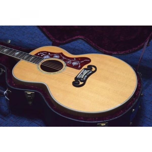 GIBSON martin guitars acoustic J martin guitars 200 acoustic guitar martin Elite guitar strings martin Jumbo martin acoustic strings Acoustic Guitar Ebony Fret Board &amp; Bridge 2004 CLEAN. #5 image