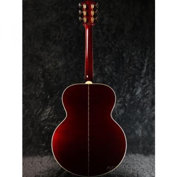 Gibson guitar strings martin SJ-200 martin guitar Wine martin acoustic guitar strings Red martin strings acoustic New martin guitar case  w/ Hard case #3 image