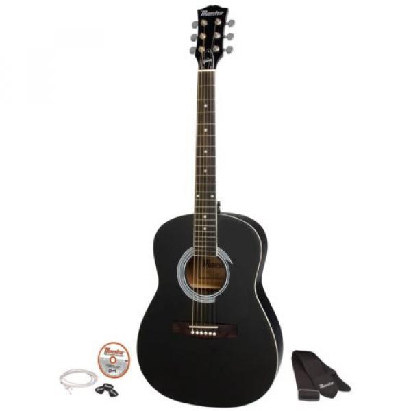 Gibson martin acoustic guitar strings Maestro martin guitars acoustic 38&#034; guitar martin Parlor martin guitar accessories Size guitar strings martin Acoustic Guitar Ebony with Accessories #1 image