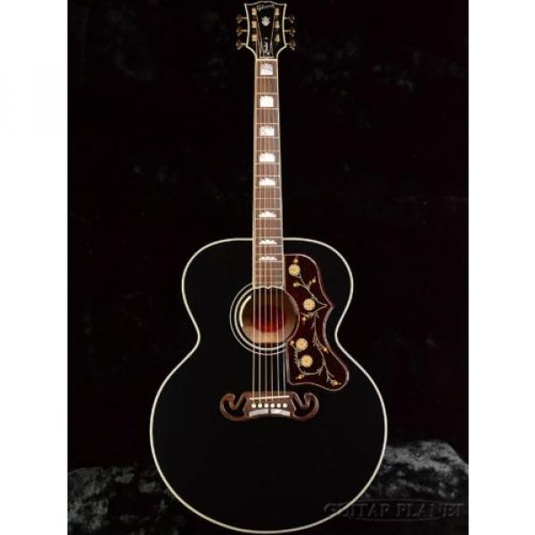 Gibson martin guitars SJ-200 martin guitar case Ebony martin acoustic strings New martin guitar strings  martin strings acoustic w/ Hard case #1 image