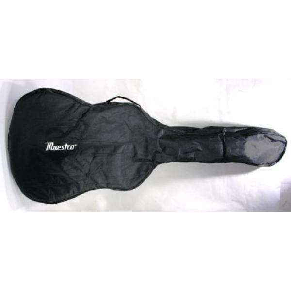 Gibson martin acoustic guitars Maestro martin guitar strings acoustic medium SA41BKCH martin strings acoustic Acoustic acoustic guitar martin Guitar martin Black with Vinyl Zipper Case Excellent #2 image