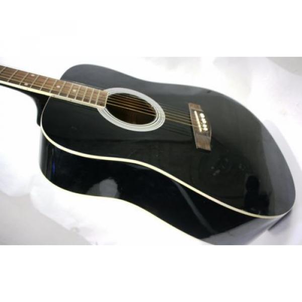 Gibson martin acoustic guitars Maestro martin guitar strings acoustic medium SA41BKCH martin strings acoustic Acoustic acoustic guitar martin Guitar martin Black with Vinyl Zipper Case Excellent #5 image