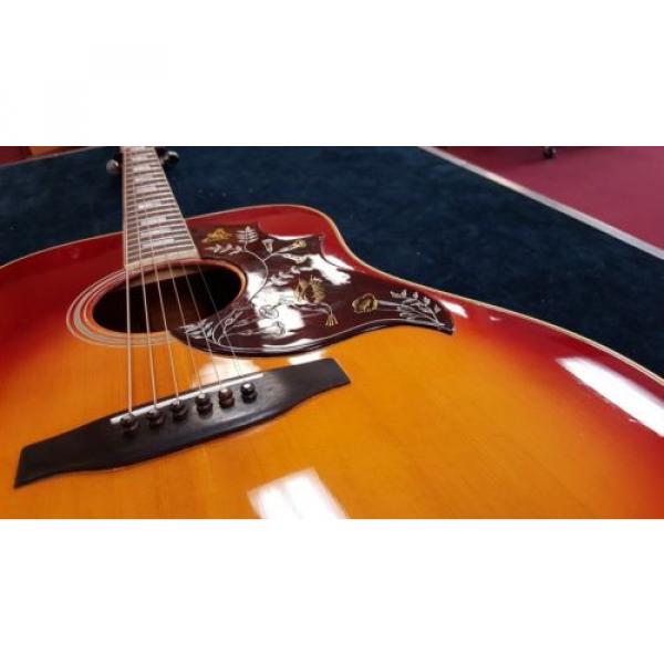 Gibson martin strings acoustic Hummingbird dreadnought acoustic guitar Custom martin guitar case 1969 martin guitar strings acoustic medium Aged martin acoustic guitars Cherry Sunburst #2 image