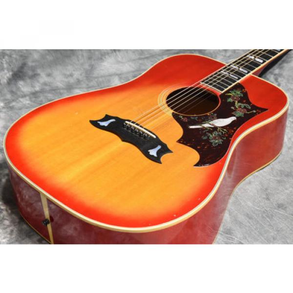 Used acoustic guitar martin Gibson martin guitar / dreadnought acoustic guitar 1977 martin d45 year martin guitars made Dove Custom Cherry Sunburst from JAPAN EMS #1 image