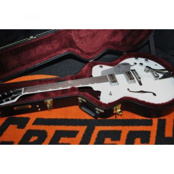 GRETSCH martin guitars  martin G6137TCB martin guitar strings WHITE martin strings acoustic PANTHER martin acoustic guitars MINT CENTER BLOCK DOUBLE CUTAWAY GUITAR HARDSHEL #1 image