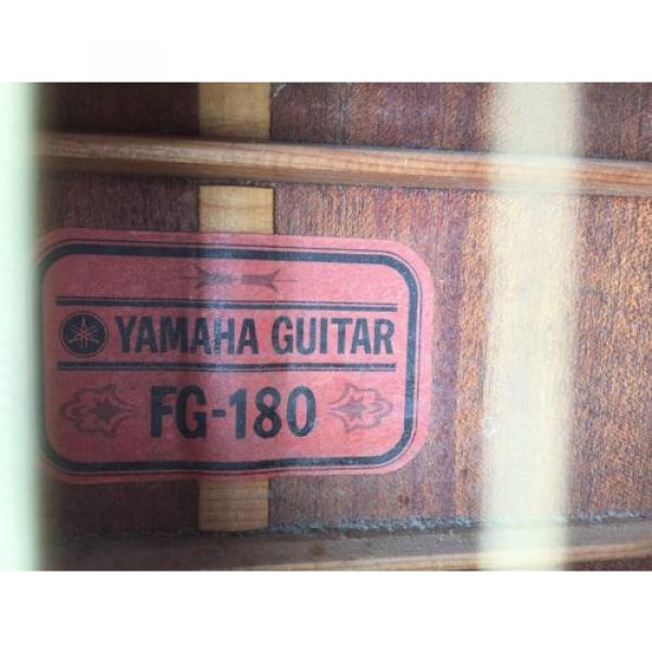 Yamaha martin guitar strings acoustic medium Vintage martin acoustic guitar strings FG-180 martin guitar strings acoustic Red guitar strings martin Label dreadnought acoustic guitar Guitar &amp; Case #3 image