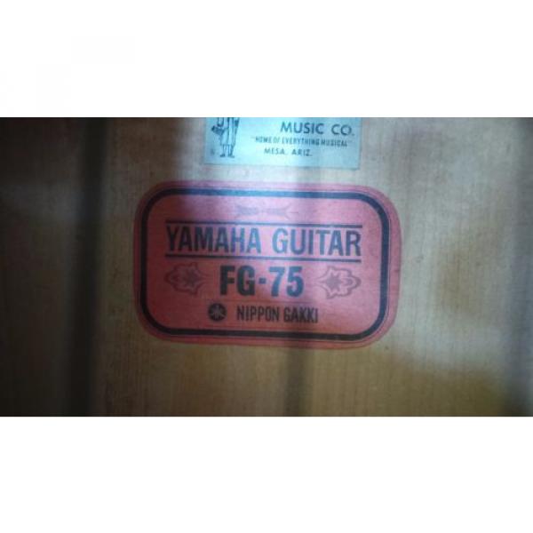 YAMAHA guitar strings martin FG-75 acoustic guitar martin  martin guitar strings acoustic Nippon martin acoustic guitar Gakki dreadnought acoustic guitar Red Label Japan Vintage Guitar / with Case !! #4 image