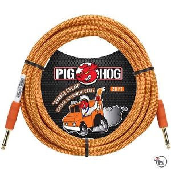 Pig dreadnought acoustic guitar Hog acoustic guitar martin PCH20CC martin acoustic guitar strings Vintage martin guitar case Orange martin acoustic guitar Cream Instrument Guitar Bass Cable 1/4&#034; In. 20ft #1 image