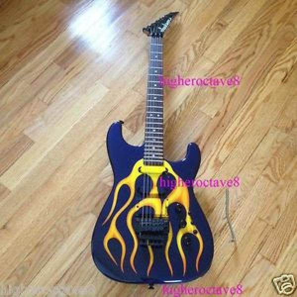 1987 martin acoustic strings Jackson martin guitars USA martin guitar San martin acoustic guitar Dimas martin guitars acoustic Custom Hot Rod Flames Graphic Strat &amp; Original Case #1 image