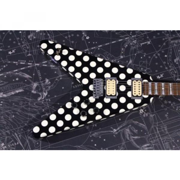 Jackson martin guitar strings Randy martin d45 Rhoads martin guitar case limitée martin acoustic strings Polka martin Dot V Guitar Shop 1995 Custom made in USA #5 image