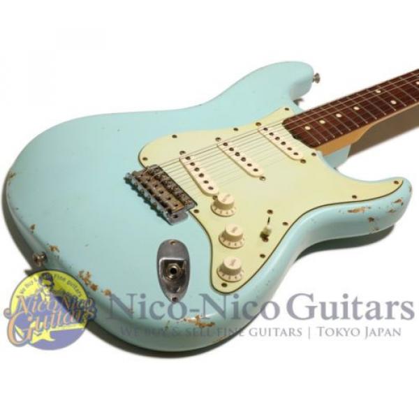 Fender martin acoustic strings 2008 martin strings acoustic &#039;60 martin guitars acoustic Stratocaster guitar martin Relic martin d45 (Daphne Blue) Electric Guitar Free Shipping #1 image