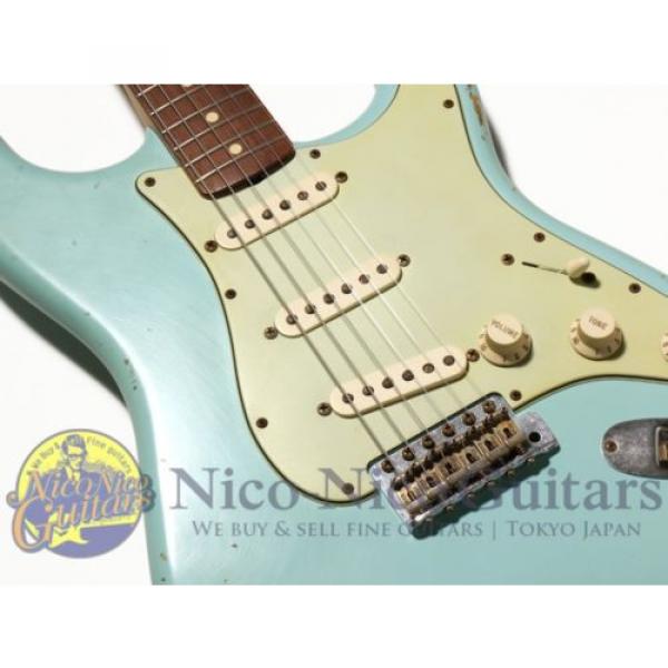 Fender martin acoustic strings 2008 martin strings acoustic &#039;60 martin guitars acoustic Stratocaster guitar martin Relic martin d45 (Daphne Blue) Electric Guitar Free Shipping #4 image