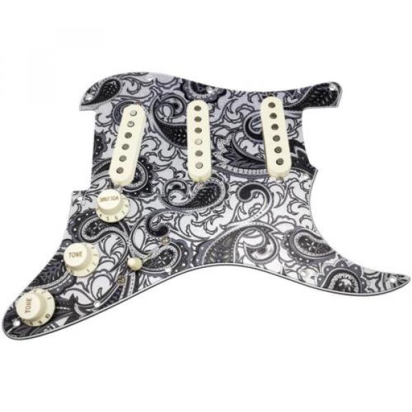 Loaded martin acoustic guitars Strat guitar martin Pickguard martin strings acoustic w martin guitar strings acoustic medium Seymour martin acoustic guitar Duncan SSL-2 Pickups, Blender, Black Paisley/CR #1 image