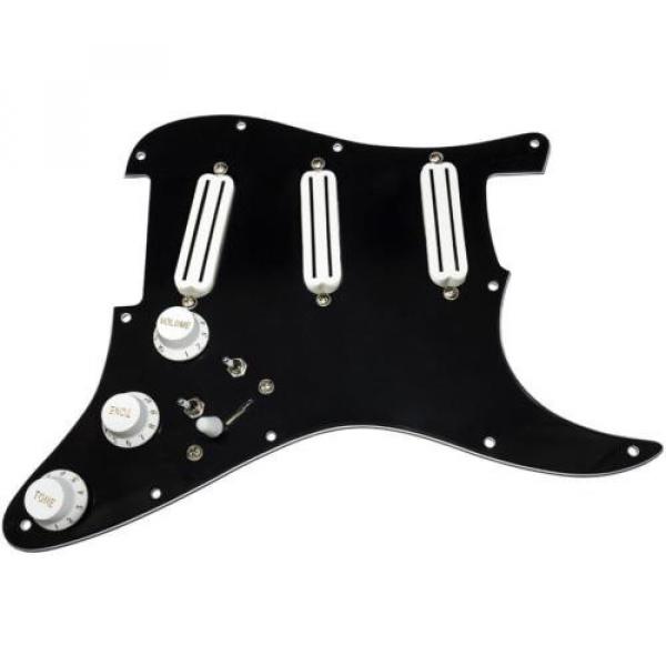 Loaded guitar strings martin Strat martin d45 Pickguard, martin acoustic guitars Seymour martin acoustic strings Duncan martin Hot Rails, Split, 7-way, Black/White #1 image