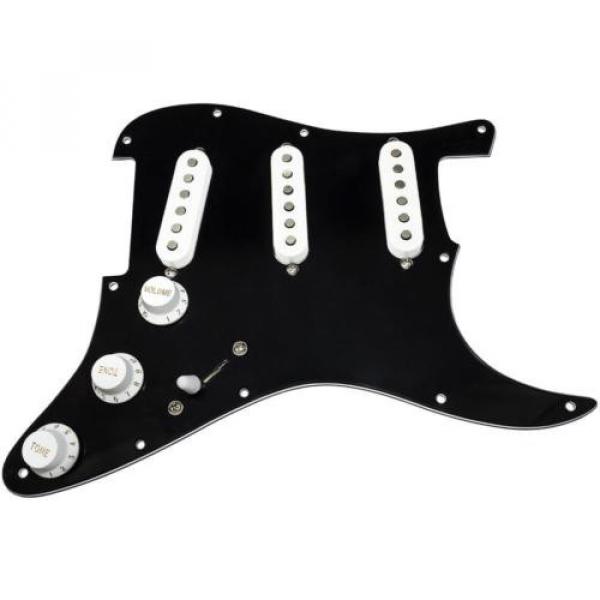 Loaded guitar martin Strat martin guitar Pickguard martin acoustic guitar strings w martin guitar strings acoustic Seymour martin guitar strings Duncan SSL-2 Pickups, Blender, Black/White #1 image