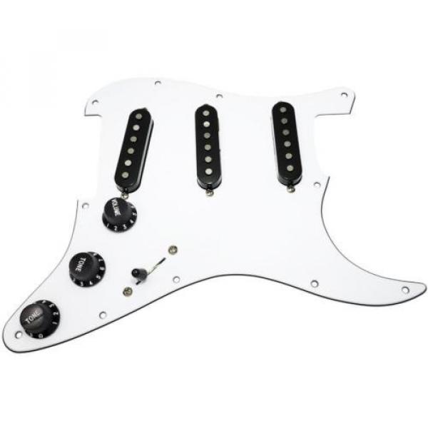 Loaded acoustic guitar strings martin Strat martin guitar strings acoustic medium Pickguard martin guitar accessories w martin guitar strings acoustic Seymour martin guitars Duncan SSL-2 Pickups, Blender, White/Black #1 image