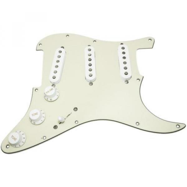 Loaded guitar strings martin Strat martin guitar strings acoustic medium Pickguard martin guitar w martin guitars acoustic Seymour guitar martin Duncan SSL-2 Pickups, Blender, Mint Green/White #1 image