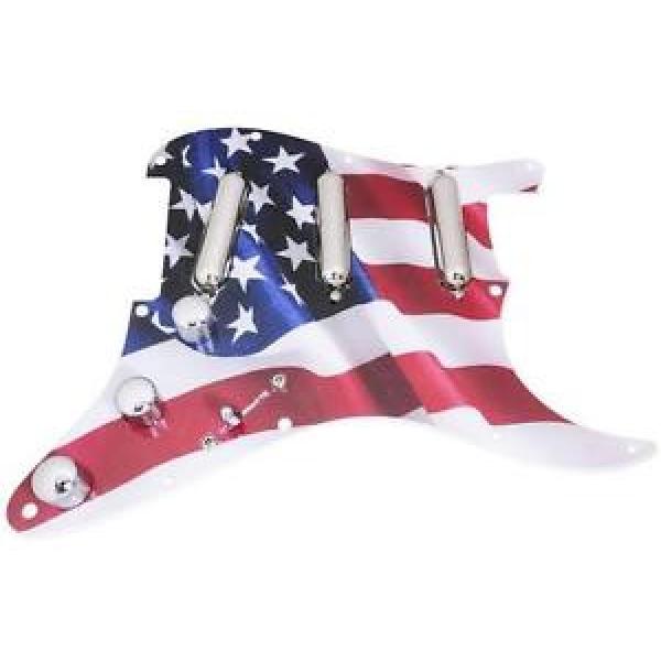 HDCustom martin guitar Loaded martin acoustic guitar Strat martin guitar case Pickguard martin acoustic guitars w/ guitar strings martin Seymour Duncan Lipstick Tube Pickups, US FLAG #1 image