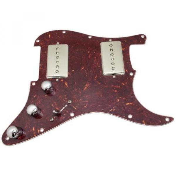 Loaded martin guitar strings Stratocaster guitar martin Pickguard martin w/ guitar strings martin Seymour martin guitars Duncan Phat Cat P-90s, Tortoise/Nickel #1 image